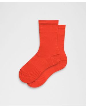 lululemon – Power Stride Crew Socks – – Size Large - Red