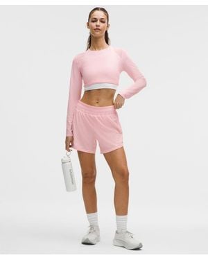 lululemon – Track That High-Rise Lined Shorts – 5" – – Size 14 - Pink