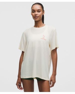 lululemon – Jersey Training Short-Sleeve Shirt For All Runners – – Size 14 - White