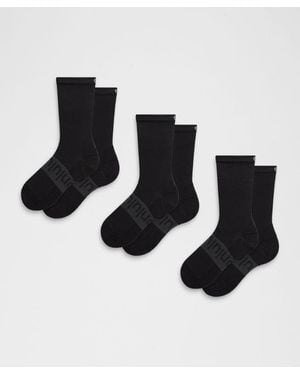 lululemon Power Stride Crew Socks - Black