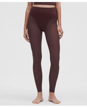 lululemon Nulu High-Rise Mesh-Leg Tight 28" - Purple