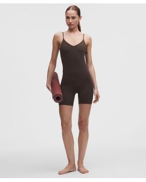 lululemon – Align Cami Bodysuit Light Support, A/B Cup – 6" – – Size 4 - Multicolour