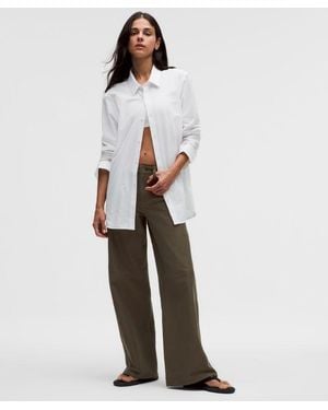 lululemon Easyfive Low-Rise Classic Wide-Leg Pant - White