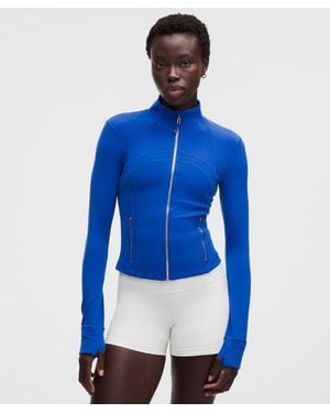 lululemon – Define Cropped Jacket Nulu – – Size 4 - Blue
