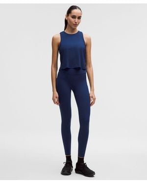 lululemon – Fast And Free High-Rise Tight Leggings 5 Pocket – 28" – – Size 4 - Blue