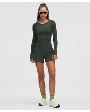 lululemon – Hotty Hot High-Rise Lined Shorts – 4" – – Size 4 - Green