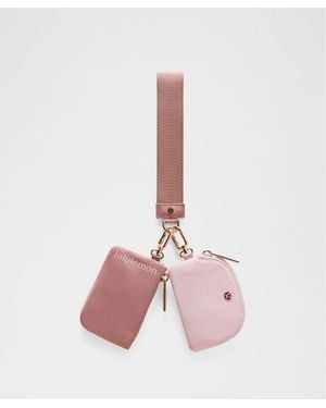 lululemon Dual Pouch Wristlet - Pink