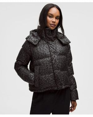 lululemon Wunder Puff 600-Down-Fill Cropped Jacket - Black