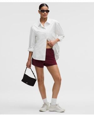 lululemon Woven Relaxed-Fit Button-Up Shirt - White