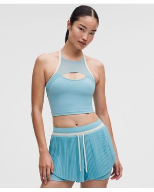 lululemon – Ace Advantage Mesh-Panel Tennis Tank Top – /Pastel – Size Large - Blue