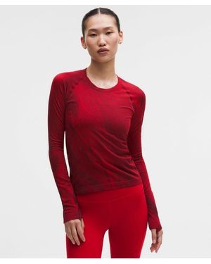 lululemon Lunar New Year Swiftly Tech Long-Sleeve Shirt 2 - Red