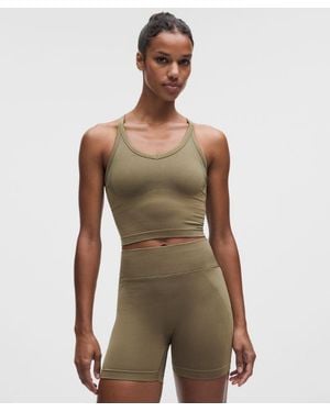 lululemon – Get Low Cross-Back Training Tank Top Light Support, B/C Cup – – Size Large - Green