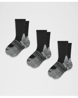 lululemon Power Stride Cushion Crew Socks - Black