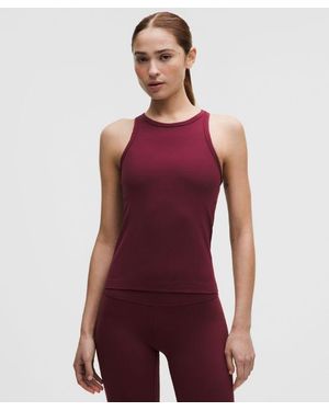 lululemon – Align Waist-Length Racerback Tank Top – Colour Burgundy/ – Size 22 - Red