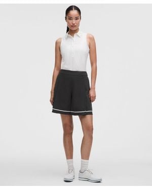 lululemon – Box-Pleat High-Rise Golf Shorts – 7" – – Size 28 - White