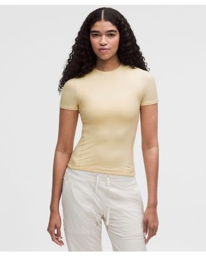 lululemon Wundermost Ultra-Soft Nulu Hip-Length Crewneck Shirt - Red