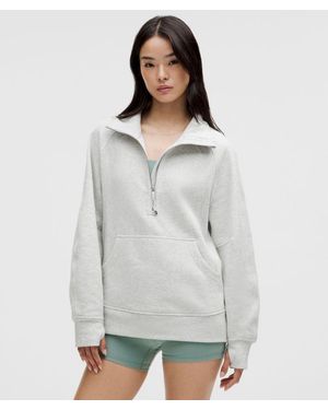 lululemon Oversized Funnel-Neck Half-Zip Sweatshirt - Grey