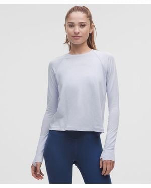 lululemon Swiftly Mesh-Back Long-Sleeve Shirt - Blue