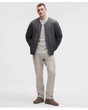 lululemon – Easyfive Classic-Straight Trousers 32L – Colour Khaki – Size 12 - Grey