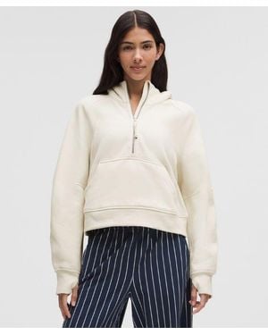 lululemon – Scuba Oversized Half-Zip Hoodie – – Size Medium/Large - White