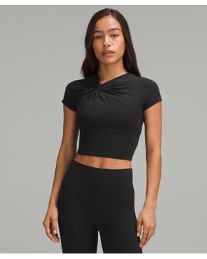 lululemon – Asymmetrical Front-Twist T-Shirt – – - Black