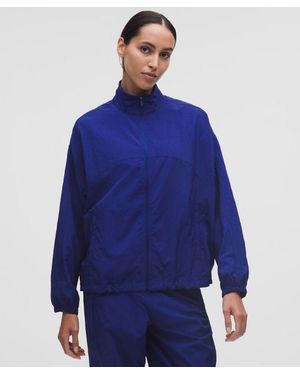 lululemon – License To Train Woven Oversized Jacket – – Size Medium - Blue