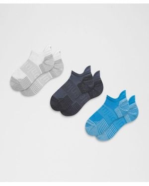lululemon – Power Stride Cushion Tab Socks 3 Pack – – Size Large - Blue