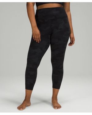 lululemon – Align High-Rise Trousers – 25" – Colour Camo/ – Size 18 - Black