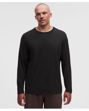 lululemon – Everyday Classic Long-Sleeve T-Shirt – Cotton-Blend – – Size Large - Black
