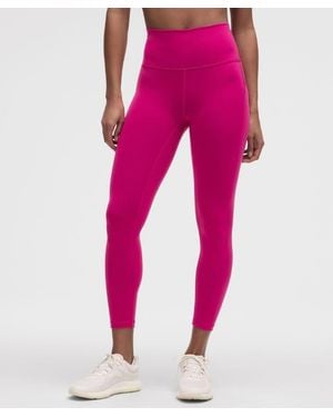 lululemon Wunder Train High-Rise Tight With Pockets 25" - Pink