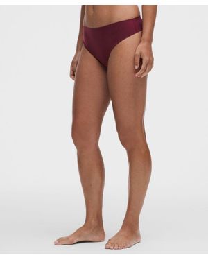 lululemon – Nulu Added Absorbency Extra-High-Rise Thong Underwear – Colour Burgundy/ – Size Large - Multicolour
