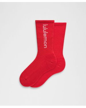 lululemon Daily Essential Crew Socks - Red
