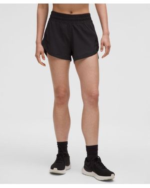 lululemon Track That High-rise Lined Shorts - 3" - Colour Black - Size 10
