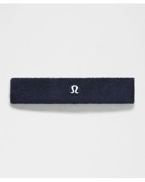 lululemon – High-Pile Cotton Terry Sweatband – - Blue