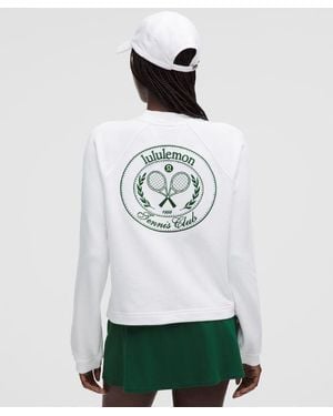 lululemon – Cotton French Terry Crew Hoodieneck Pullover Tennis Club – – - White