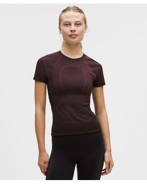 lululemon – Seamless Training Short-Sleeve Shirt Slnsh Collection – – Size Large - Purple