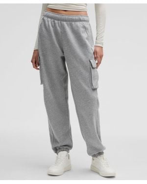 lululemon – Scuba Mid-Rise Oversized Cargo Jogger Regular – – Size Medium - Grey