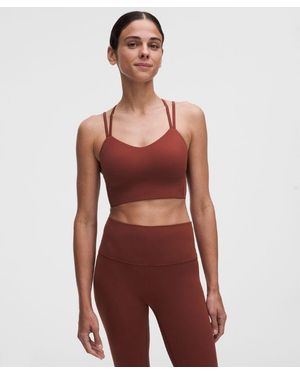 lululemon Like A Cloud Longline Bra - Red