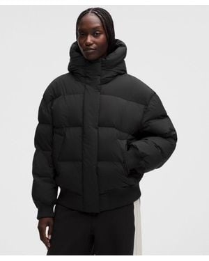 lululemon – Wunder Puff Bomber Hoodie Jacket – – Size Large - Black