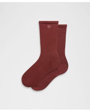 lululemon – Daily Essential Crew Socks – – Size Large - Red