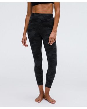 lululemon – Align High-Rise Trousers – 25" – Colour Camo/ – Size 18 - Black