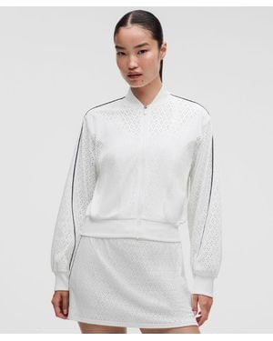 lululemon Ace Advantage Knit Mesh Tennis Jacket - White