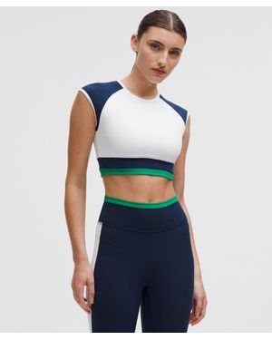 lululemon Nulu Cropped Short-Sleeve Shirt - Blue