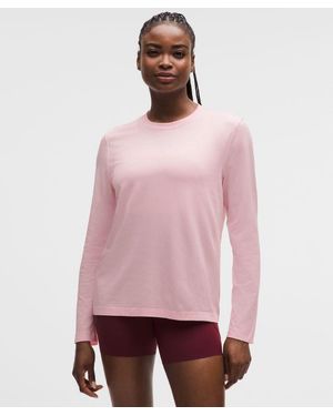 lululemon – Swiftly Relaxed Long-Sleeve Shirt Hip Length Fit – – Size 14 - Pink
