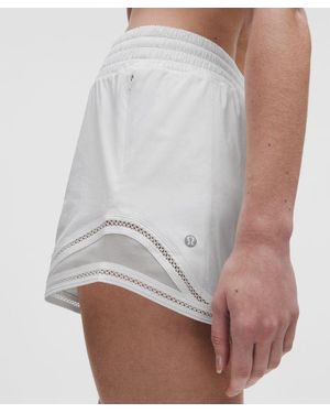 lululemon Hotty Hot High-Rise Lined Short 4" - White