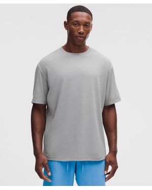 lululemon – Easyset Training Short-Sleeve Shirt Wash Lemons Quote – – Size Large - Grey