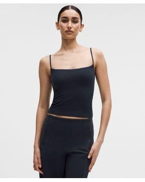 lululemon – Wundermost Ultra-Soft Nulu Spaghetti-Strap Adjustable Cami – – Size Large - Blue