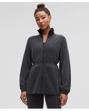 lululemon – Softstreme Cinch-Waist Full-Zip Jacket – – Size Large - Grey