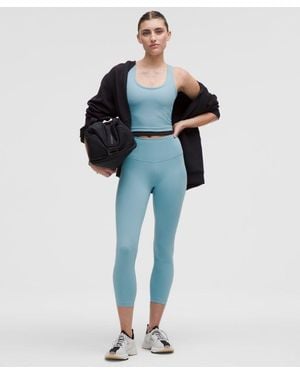lululemon – Wunder Train High-Rise Crop Leggings – 23" – – Size 4 - Blue