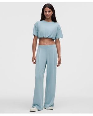 lululemon – Lightweight Softstreme Mid-Rise Trousers Regular – – Size Large - Blue